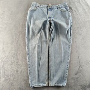 Vintage Levis 550 Jeans Size 16 (Fits 30x29) Light Blue Relaxed Wide Skater Y2K